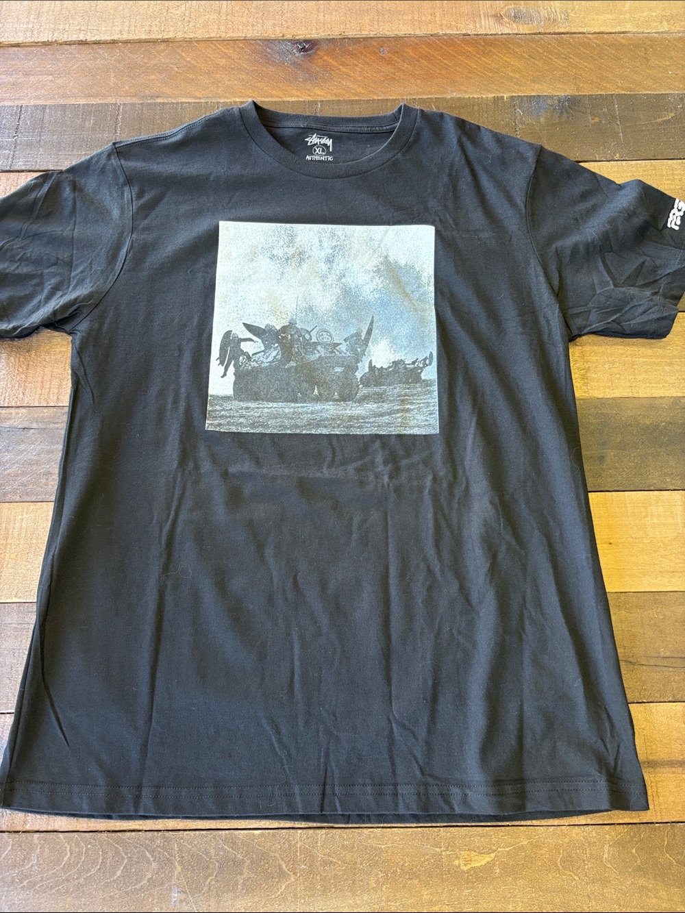 Stussy x fergadelic authentic surf invasion t shirt black mens XL